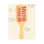 Allure Personalised Paddle Hair Brush Adventure Print