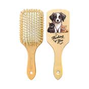 Allure Personalised Paddle Hair Brush Dog Family Print