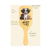 Allure Personalised Paddle Hair Brush Dog Family Print