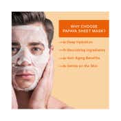 Mancode Papaya Facial Sheet Mask For All Skin Types (25 ml)