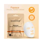 Mancode Papaya Facial Sheet Mask For All Skin Types (25 ml)