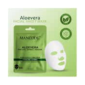 Mancode Aloe Vera Facial Sheet Mask For All Skin Types (25 ml)