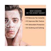 Mancode De-Tan Facial Sheet Mask For All Skin Types (25 ml)