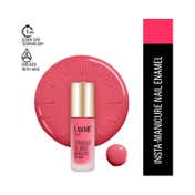Lakme 9to5 Powerplay Insta-Manicure Nail Enamel - Pink Glow (6 ml)
