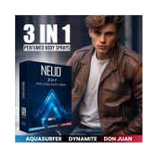 NEUD 3-in-1 Perfumed Body Sprays for Men, Long-Lasting, No Gas, No CFC (3 pcs)