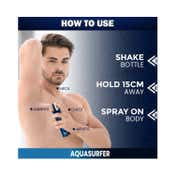 NEUD Aquasurfer Perfumed Body Spray for Men, No Gas Deodorant with Long-Lasting Fragrance (120 ml)