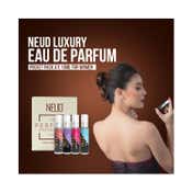 NEUD Luxury Perfume Long Lasting EDP (Fruity, Rose, Musk, Green Apple) Gift Set for Women (4 pcs)