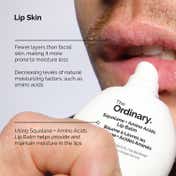 The Ordinary Squalane + Amino Acids Lip Balm, Hydrating Lip Balm, for Lips, Elbows, and Cuticles (15 ml)