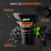 Beardo Sport Deep Cleansing Cooling Menthol Oil Control Facewash For Men (100 g)