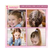 Majestique Smiley Star Rubber Bands for Baby Hair Ties Elastic Ponytail Holders Best Gift (12 pcs)