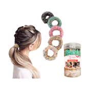 Majestique Soft Stretchable Hair Rubber Band Hair Ties Ponytail Holder (5 pcs)