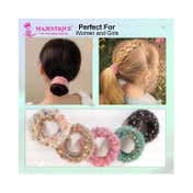 Majestique Soft Stretchable Hair Rubber Band Hair Ties Ponytail Holder (5 pcs)