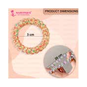 Majestique Spiral Hair Ties for Thick Hair Elastic No Crease Hair Coils Ponytail Holders (5 pcs)