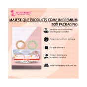 Majestique Spiral Hair Ties for Thick Hair Elastic No Crease Hair Coils Ponytail Holders (5 pcs)