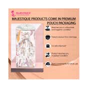 Majestique Hair Scarf Printed Satin Elastic Hair Ribbon Hair Ties Bow Scrunchies
