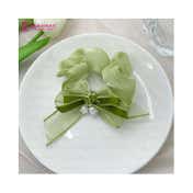 Majestique Satin Silk Layered Hair Bow Embellished Clip and Hair Scrunchies Combo (2 pcs)