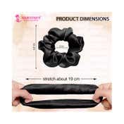 Majestique Satin Silk Scrunchies Hair Accessories Hair Ties for Women and Girl Best Gift (4 pcs)
