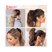 Majestique Satin Silk Scrunchies Hair Accessories Hair Ties for Women and Girl Best Gift (4 pcs)