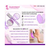 Majestique Glass Foot Scrubber and Foot Scraper Comfortable Foot Care Tools (2 pcs)