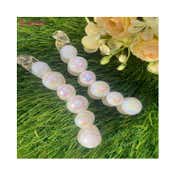 Majestique Stylish White Pearl Banana Clips Ponytail Holder Hair Clutchers (2 pcs)
