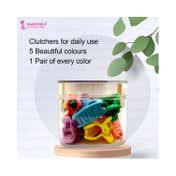 Majestique Stylish Premium Matte Plastic Hair Clutcher Claw Clip With Box (10 pcs)
