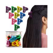 Majestique Stylish Premium Matte Plastic Hair Clutcher Claw Clip With Box (10 pcs)