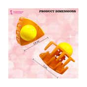 Majestique Stylish Premium Matte Plastic Hair Clutcher Claw Clip (5 pcs)