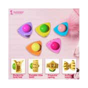 Majestique Stylish Premium Matte Plastic Hair Clutcher Claw Clip (5 pcs)