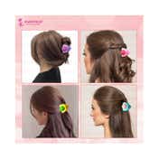 Majestique Stylish Premium Matte Plastic Hair Clutcher Claw Clip (5 pcs)