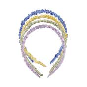 Majestique Headband Satin Silk Twine Beautiful Fancy Hair Band Color May Vary (4 pcs)