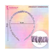 Majestique Headband Satin Silk Twine Beautiful Fancy Hair Band Color May Vary (4 pcs)