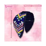 Majestique Cotton Floral Printed Embroidered Embellished Fabric Hair Accessories Band