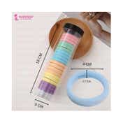 Majestique Cotton Stretchable Hair Ties Ponytail Holder Rubber Band (20 pcs)