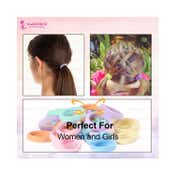 Majestique Cotton Stretchable Hair Ties Ponytail Holder Rubber Band (20 pcs)