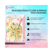 Majestique Georgette Hair Ties Scrunchies Elastics Leaf Print Bands (2 pcs)