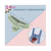 Majestique Soft Faux Fleece Fur Large Hair Clutcher Hair Claw Clips (3 pcs)
