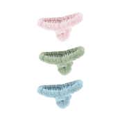 Majestique Soft Faux Fleece Fur Large Hair Clutcher Hair Claw Clips (3 pcs)
