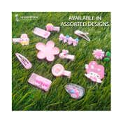 Majestique Multi Shape Hair Clips Set Baby Hairpin for Girls Cute Design Hair Accessories (14 pcs)