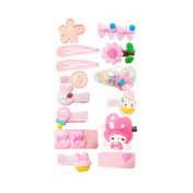 Majestique Multi Shape Hair Clips Set Baby Hairpin for Girls Cute Design Hair Accessories (14 pcs)