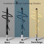 Faces Canada Ultime Pro Intense Gel Kajal With Smudger & Sharpener 24HR Long Stay - Blue (1.2 g)