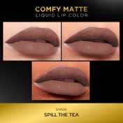 Faces Canada Comfy Matte Liquid Lipstick 10HR Stay No Dryness - Spill The Tea 29 (3.8 ml)