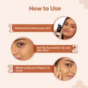 The Derma Co 1% Hyaluronic Hydrating  High Coverage Foundation With SPF 40 PA+++ - Nude (18 ml)