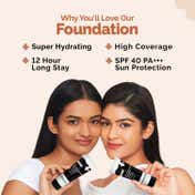 The Derma Co 1% Hyaluronic Hydrating  High Coverage Foundation With SPF 40 PA+++ - Peach (18 ml)