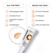 Novology SPF 50 PA++++ Hydrating Sheer Sunscreen,100 hours Hydration, Non Sticky,With Vitamin C (50g)