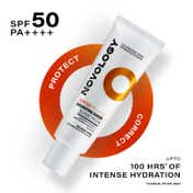 Novology SPF 50 PA++++ Hydrating Sheer Sunscreen No White Cast Broad Spectrum Protection (50 g)