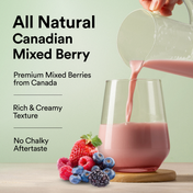 Wellbeing Nutrition Organic Vegan Protein Isolate 3B CFU Probiotics Canadian Mixed Berry (500 g)