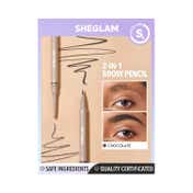 Sheglam Brows On Demand 2-In-1 Brow Pencil - Chocolate (0.4 g)