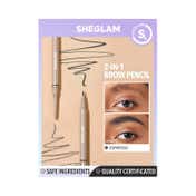 Sheglam Brows On Demand 2-In-1 Brow Pencil - Espresso (0.4 g)