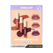 Sheglam Matte Allure Mini Liquid Lipstick Set - Feel Real (3 pcs)