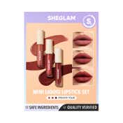 Sheglam Matte Allure Mini Liquid Lipstick Set - Private Tour (3 pcs)